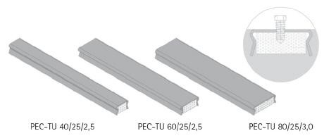 PEC Cast-in channels type TU for other applications
